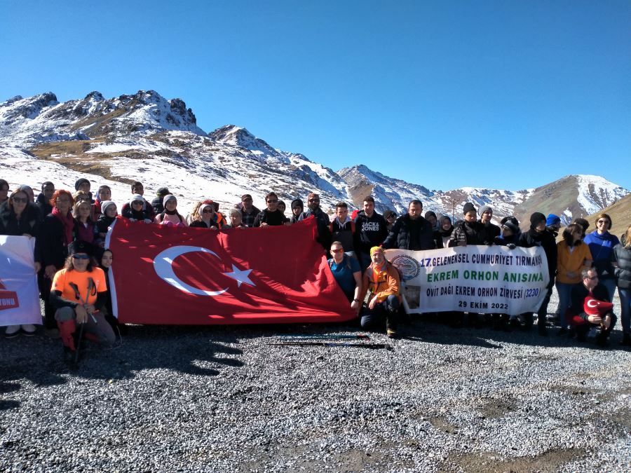 17. CUMHURİYET TIRMANIŞI EKREM ORHON ANISINA YAPILDI