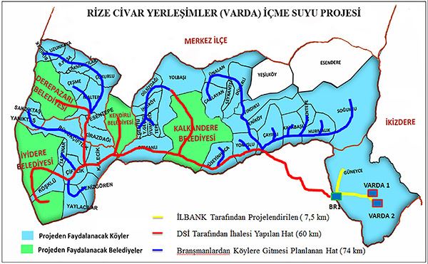 2015 YILINDA BAŞLANAN VARDA İÇME SUYU HENÜZ AKMIYOR