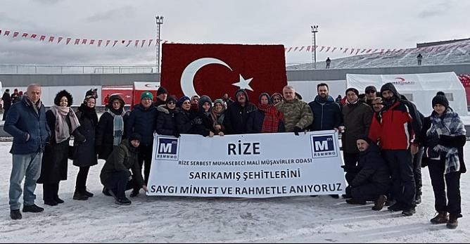 Rize SMMM Odası, Sarıkamış Şehitlerini Anma Programına Katıldı