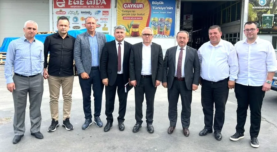 ÇAYKUR GENEL MÜDÜRÜ ALİM TRAKYADA BAYİLERİ ZİYARET ETTİ