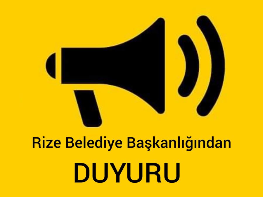 RİZE BELEDİYESİNDEN SUSUZLUK UYARISI