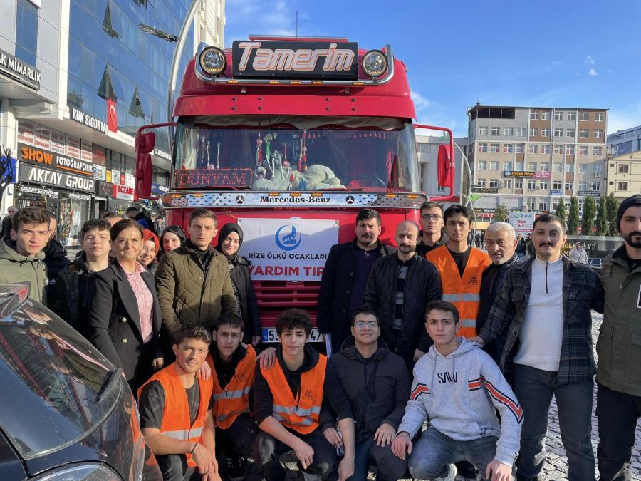 RİZE ÜLKÜ OCAKLARI YARDIM İÇİN KIRIKHAN