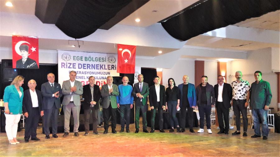 EGE BÖLGESİ RİZE DERNEKLERİ FEDERASYONU GENEL KURULU YAPILDI