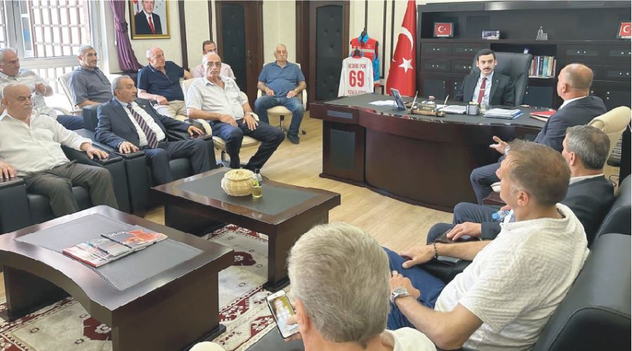 RİZE MUHTARLAR FEDERASYONU BAŞKAN VE YÖNETİMİ İKİZDEREYİ ZİYARET ETTİ