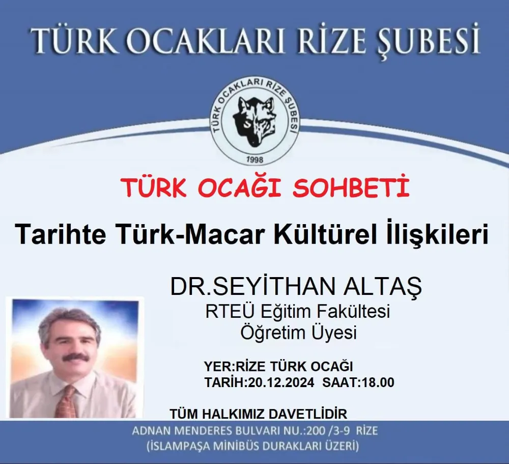 TÜRK OCAKLARINDA KONFERANS