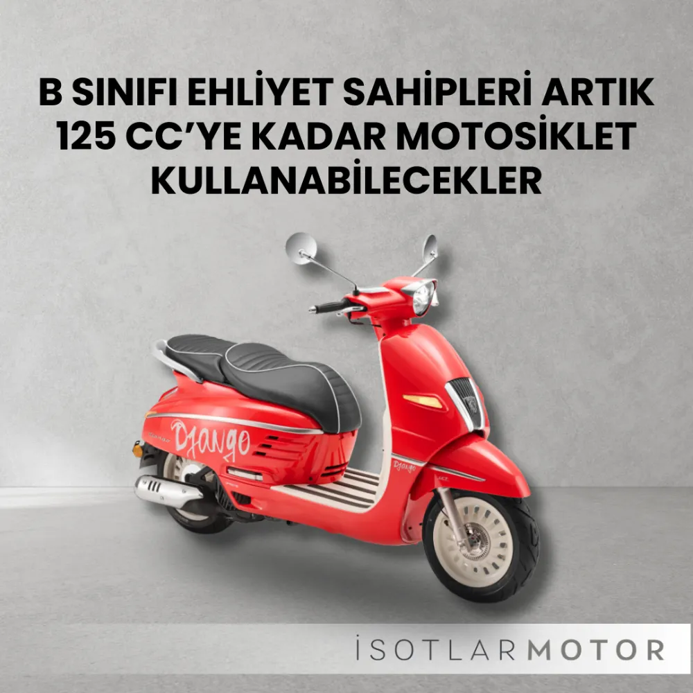 B SINIFI EHLİYET SAHİPLERİ ARTIK 125 CC’YE KADAR MOTOSİKLET KULLANABİLECEKLER