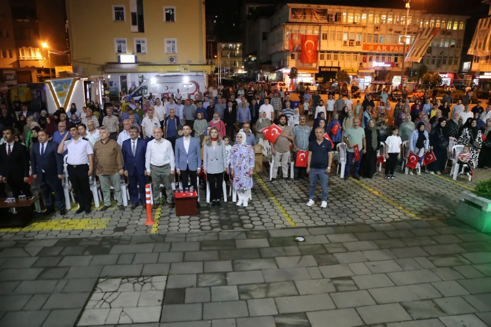 8.Yılı dönümünde ilçemizde 15 Temmuz Anma Töreni Düzenlendi