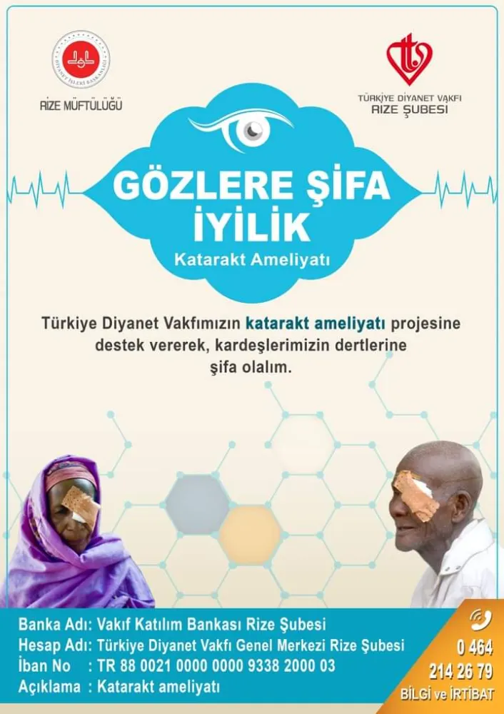 RİZE SAĞLIKTA GÖRMEYEN GÖZLERE ŞİFA OLUYOR  