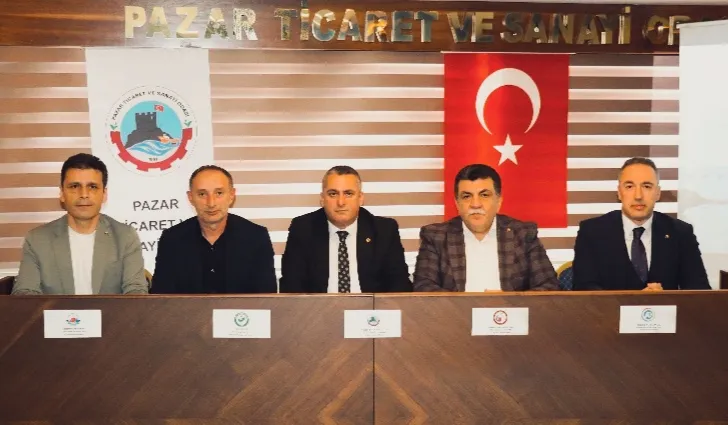RİZE, ODA BORSA TOPLANTISI PAZAR TSO EV SAHİPLİĞİNDE GERÇEKLEŞTİ