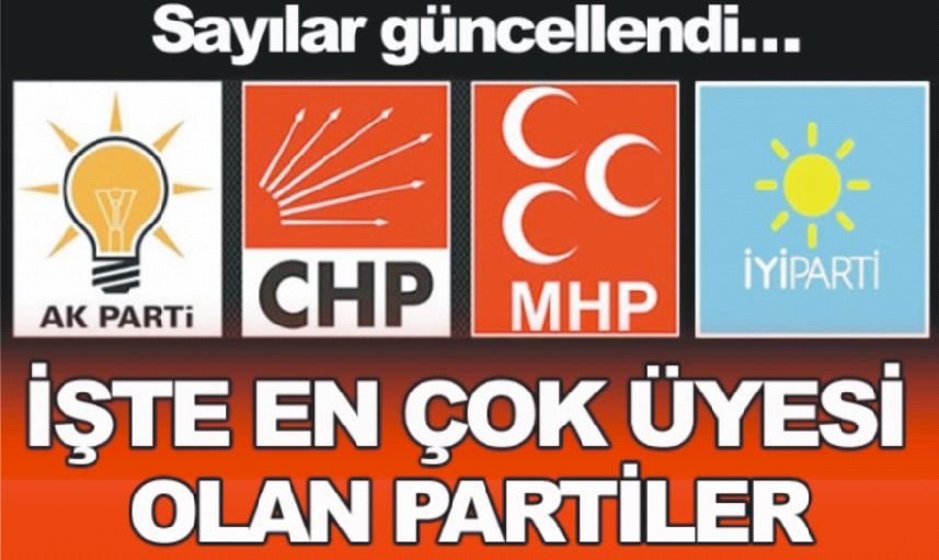 13,6 MİLYON VATANDAŞ SİYASİ PARTİ ÜYESİ