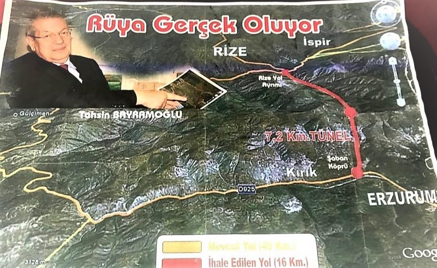 RİZE-ERZURUM KIRIK VE DALLIKAVAK TÜNELLERİ RÜYASI GERÇEK OLUYOR