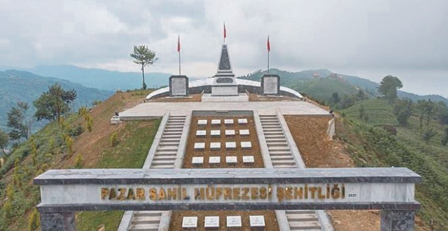 Pazar Sahil Müfrezesi Şehitliği Tamamlandı