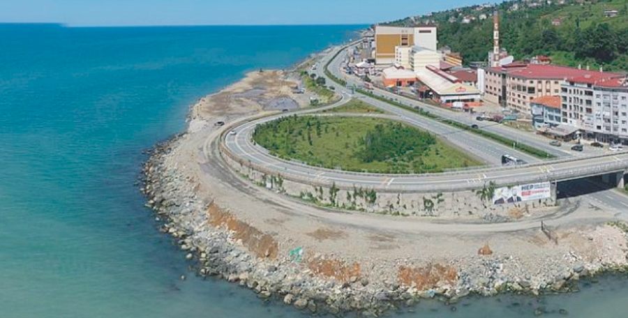 Rize İyidere Lojistik Merkezi İçin Deniz Dolgusu Başladı