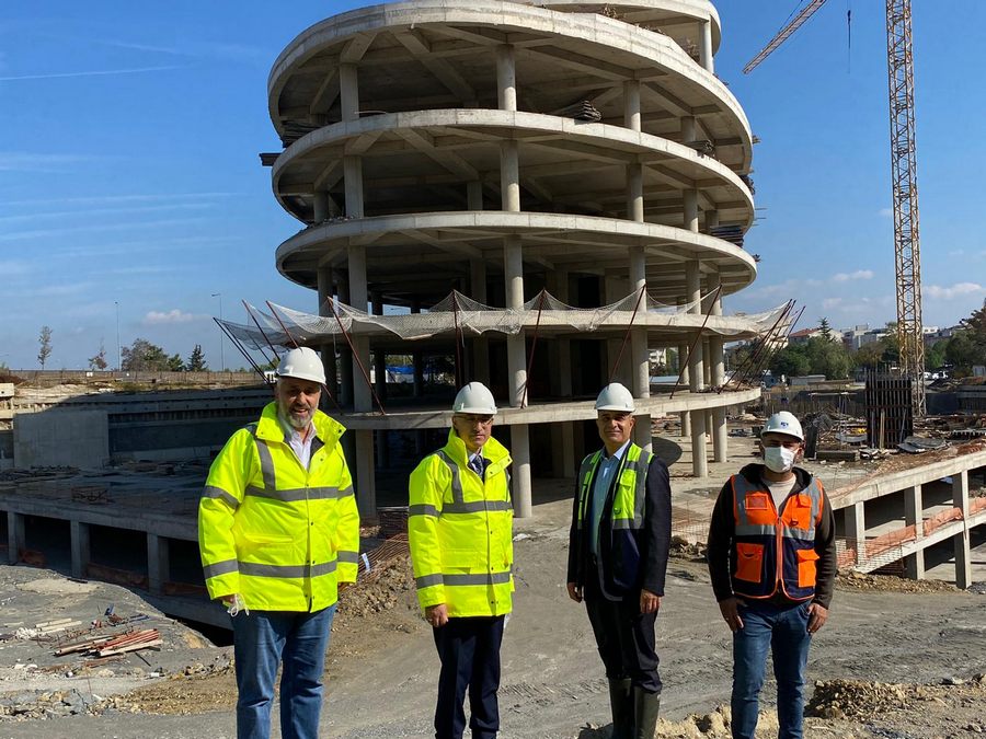 RTEÜ Rektörü Dijitalpark Teknokent İnşaatında İncelemelerde Bulundu