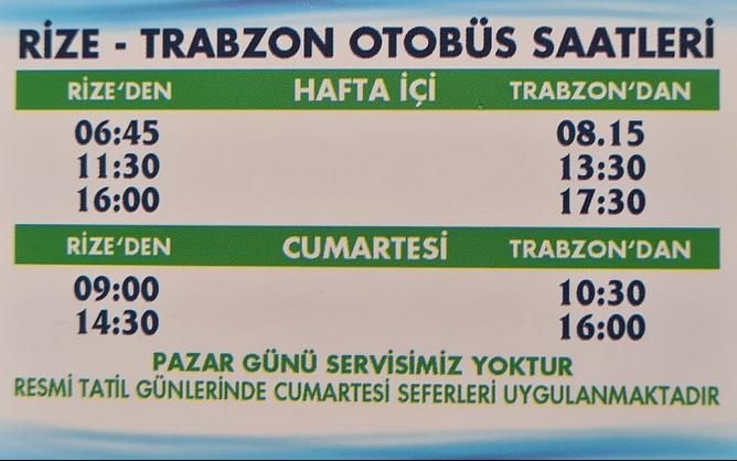 Rize - Trabzon Arası Belediye Otobüs Seferleri Yeniden Başladı